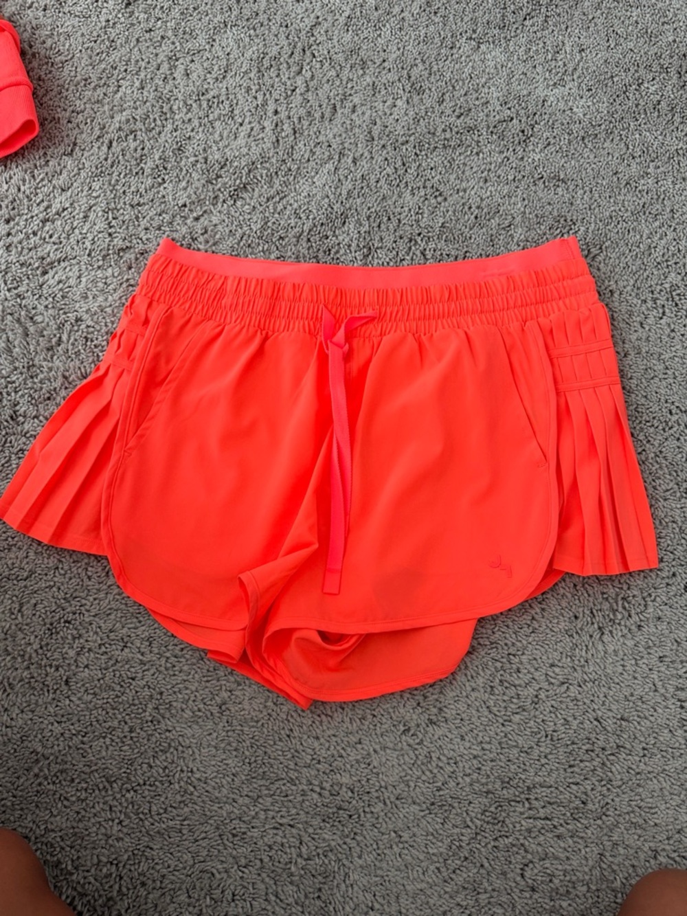 JoyLab Neon Coral Pleated Athletic Shorts